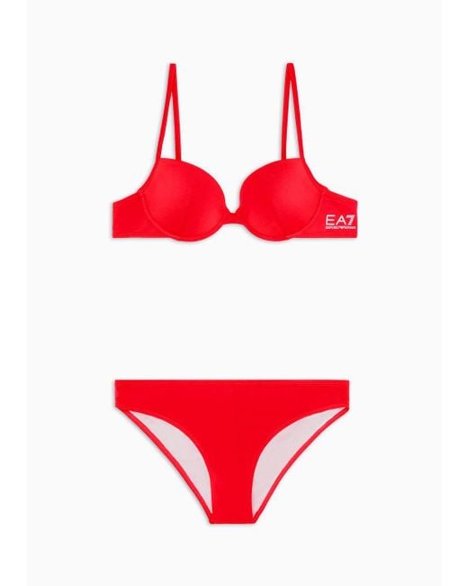 EA7 Red Bikinis
