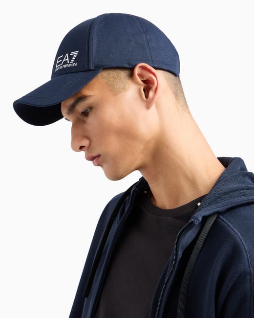 EA7 Blue Logo Cap