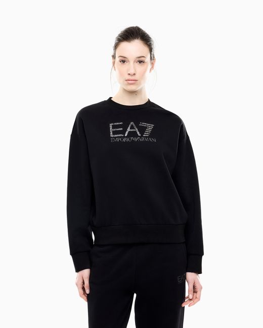EA7 Blue Oversized Sweatshirt Visibility