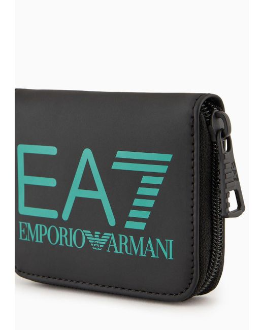 EA7 Green Wallet With Oversized Logo