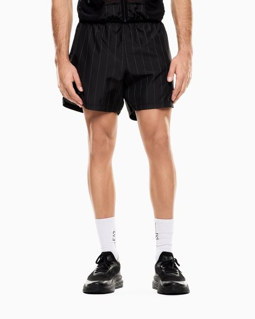 EA7 Blue Dynamic Athlete Shorts for men
