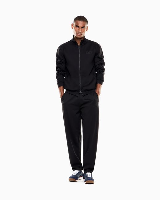 EA7 Blue Technical Fabric Trousers for men