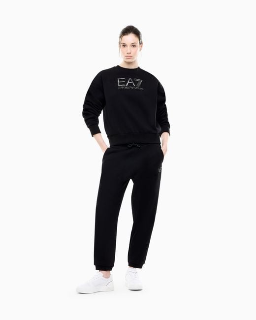 EA7 Blue Oversized Sweatshirt Visibility
