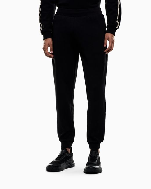 Pantaloni Jogger Logo Series di EA7 in Black da Uomo