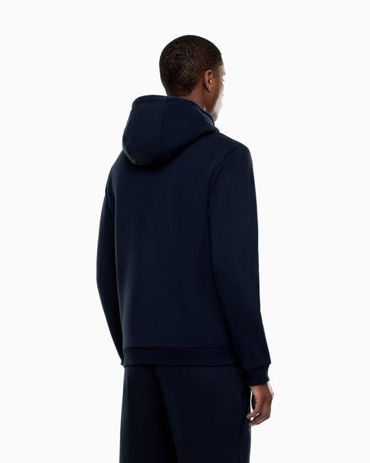 EA7 Blue Zip-Up Sweatshirts for men