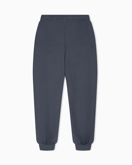 EA7 Blue Oversized Pants Core Lady Relax
