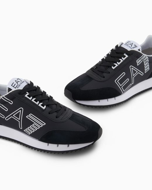 EA7 Black And Vintage Sneakers