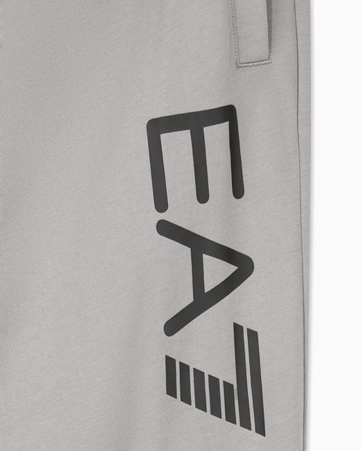 EA7 Gray Logo Joggers for men