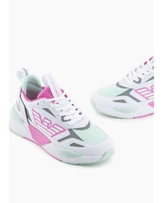 EA7 White Ace Runner Sneakers