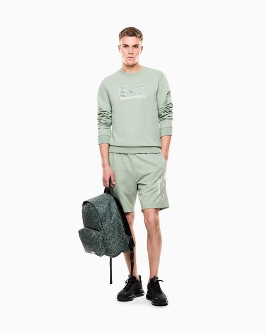 EA7 Green Visibility Shorts for men