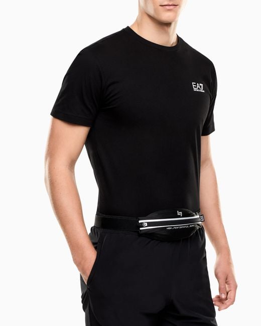 Marsupio Slim Con Zip E Cintura Regolabile di EA7 in White