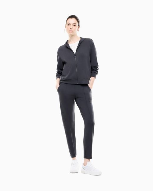 EA7 Gray Slim-Fit Trousers Precious