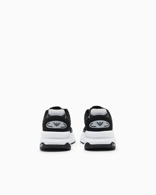 EA7 White Crusher Sonic Mix Sneakers