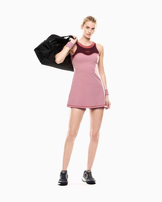 EA7 Pink Tennis Pro Dress
