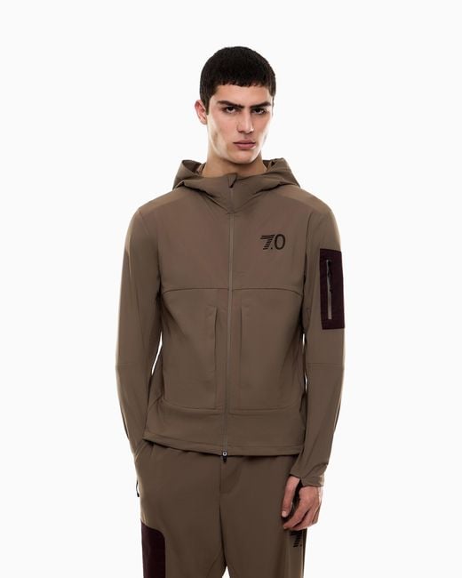 EA7 Natural 7.0 Show Hooded Jacket for men