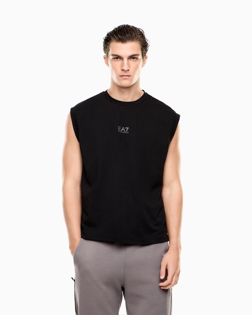 EA7 Black Dynamic Athlete Tank Top for men