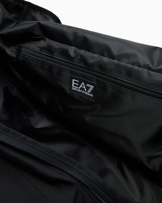 EA7 Black Train Core Large Gym Bag With Oversized Logo