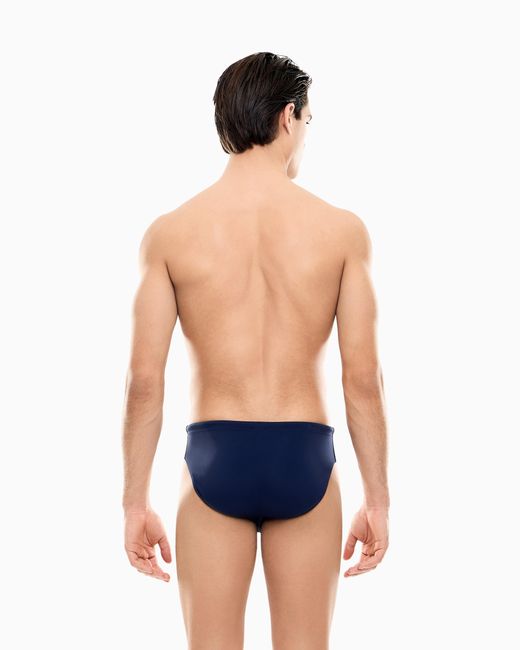 EA7 Badehose Aus Elastischem Material Als Slip Mit Kordelzug in Blue für Herren