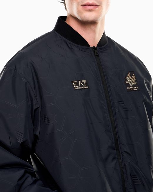 EA7 Blue Soccer Jacket for men