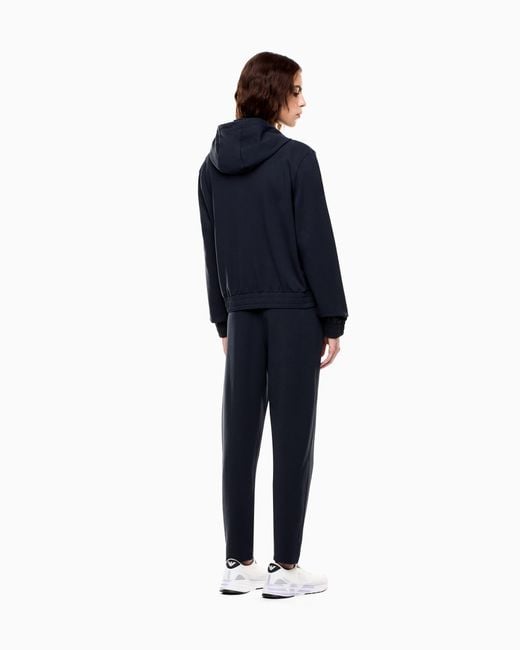 EA7 Blue Asv Stretch Cotton-Blend Tracksuit