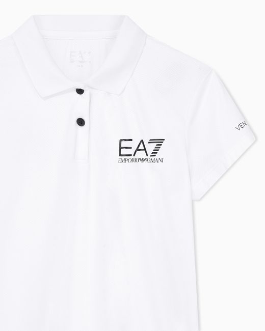 EA7 White Ventus7 Polo