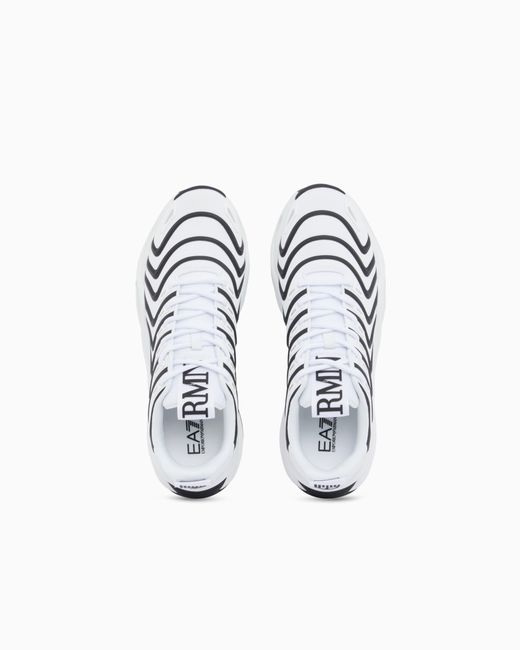 EA7 White Sneakers Infinity Neo With Rubber Sole