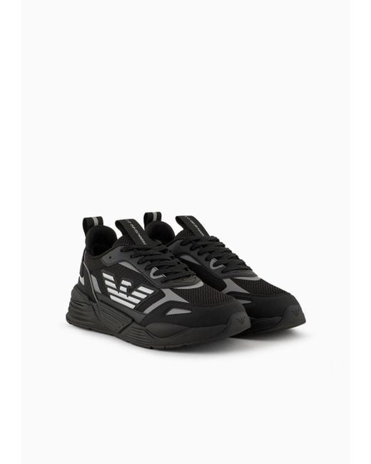 EA7 Black Ace Runner Sneakers