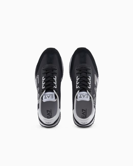 EA7 Black And Vintage Sneakers