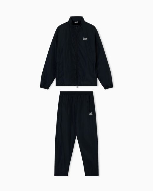 EA7 Blue Core Identity Nylon Tracksuit for men