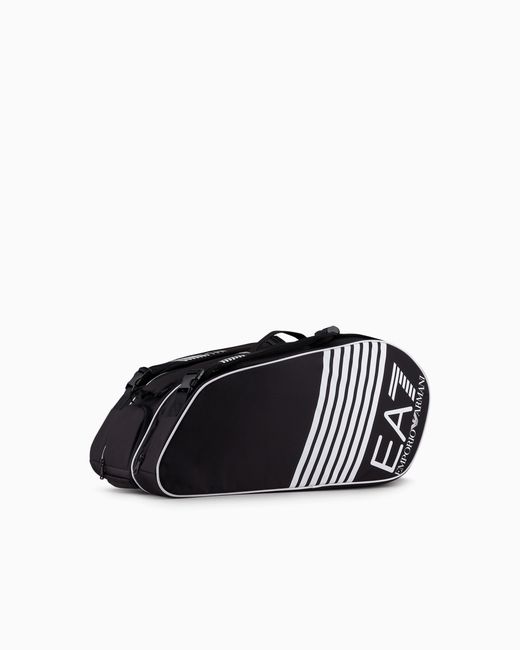 EA7 Black Tennis Pro Racket Backpack for men