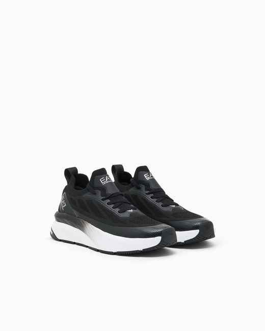 EA7 Black Crusher Sonic Sneaker Strick Aus Mesh Crusher Sonic Knit