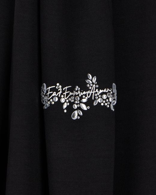 EA7 Black Trousers Logo Series Regular Fit Jersey