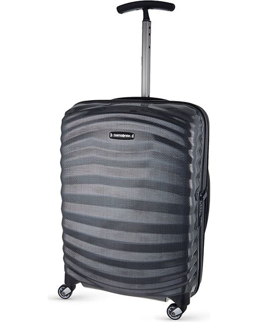 Samsonite Liteshock Spinner 55 Fourwheel Cabin Suitcase in Black Lyst