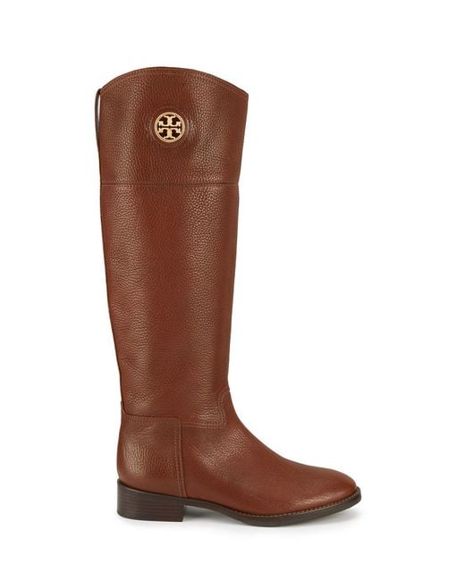 Tory Burch Brown Junction Riding Boot, Extended Calf