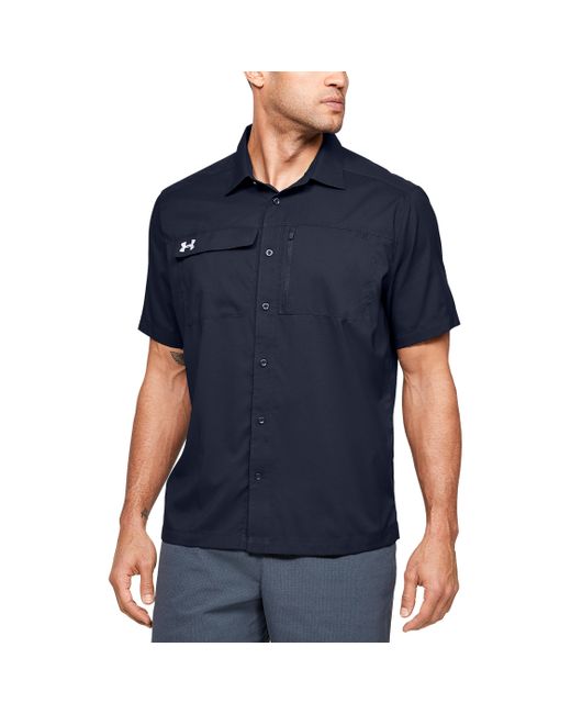 men's ua motivator coach's button up shirt