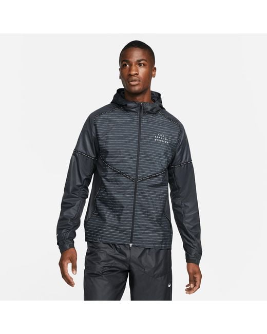 Nike Synthetic Sf Run Dvn Flash Jacket in Black for Men - Lyst