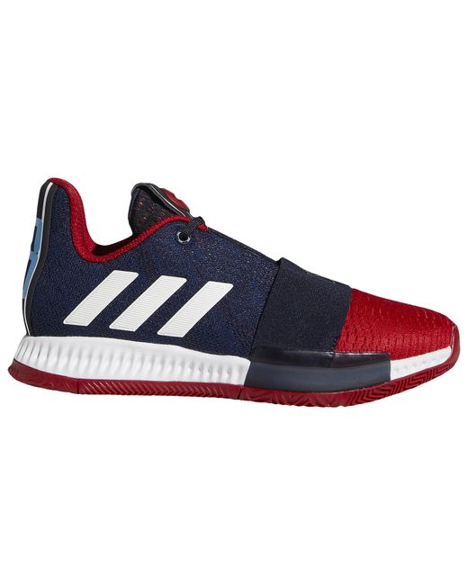 adidas red white and blue basketball shoes