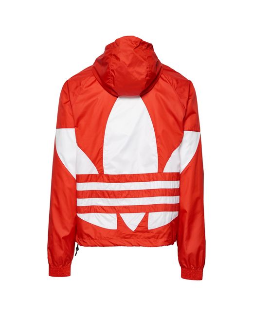 red adidas windbreaker