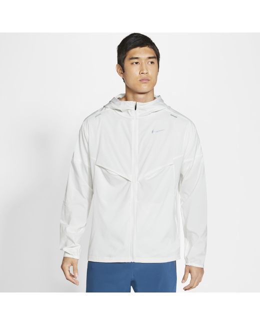 Nike Synthetic Windrunner Jacket in White for Men - Lyst