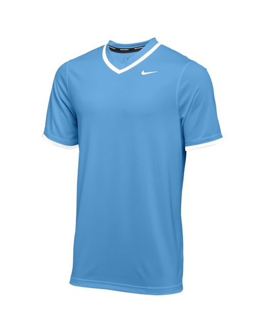Nike Synthetic Team Vapor Select V-neck Jersey in Light Blue/White