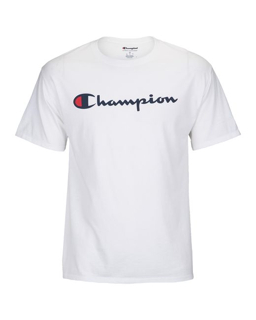 Champion Logo T-shirt in White for Men - Save 83% - Lyst