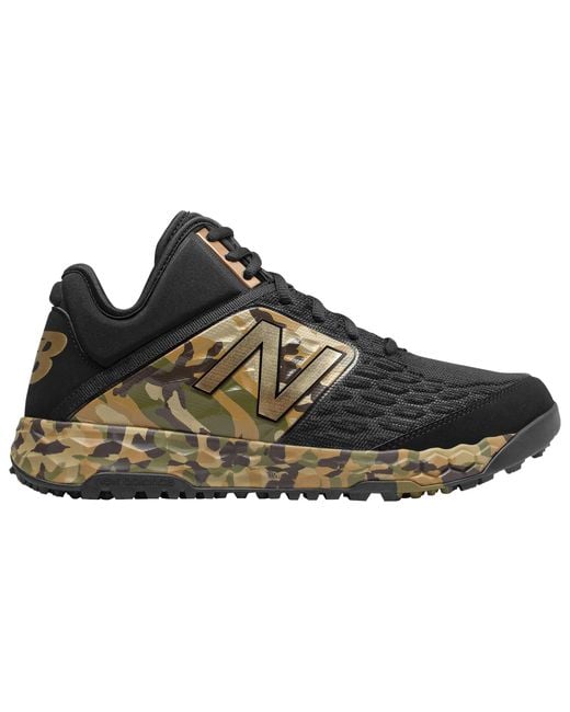 New Balance Lace 3000v4 Le Trainer Turf Shoes in Black/Camo (Black) for