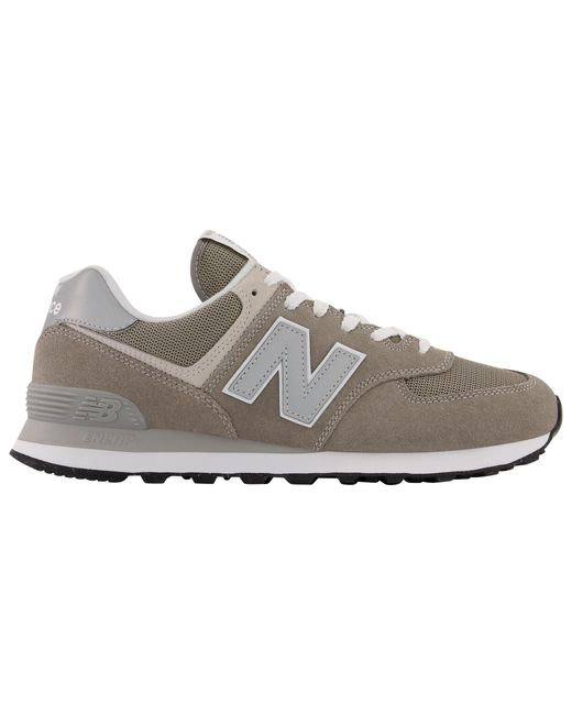 New Balance Leather 574 Core in Grey/White (Gray) for Men | Lyst