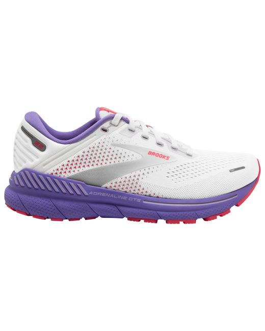Brooks Adrenaline Gts 22 in White/Coral/Purple (White) Lyst