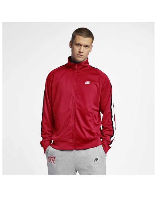 nike tribute jacket red