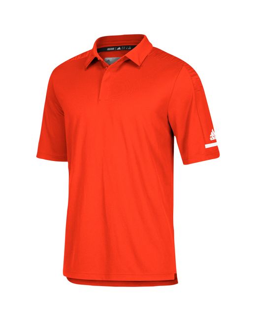adidas Team Iconic Coaches Polo Shirt in Orange for Men - Lyst