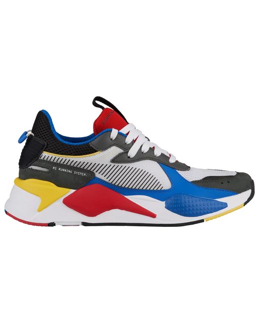 puma sneakers red white and blue