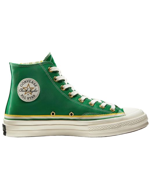 Converse Leather Chuck 70 Hi in Green for Men Lyst