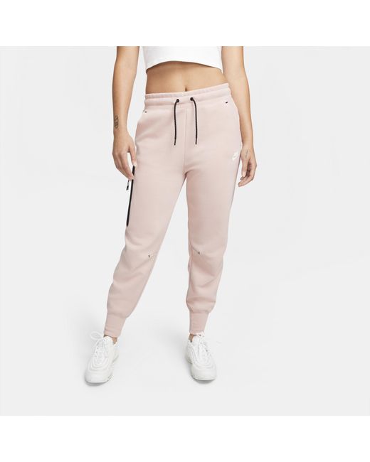 Nike Nsw Tech Fleece Pants in Pink - Lyst