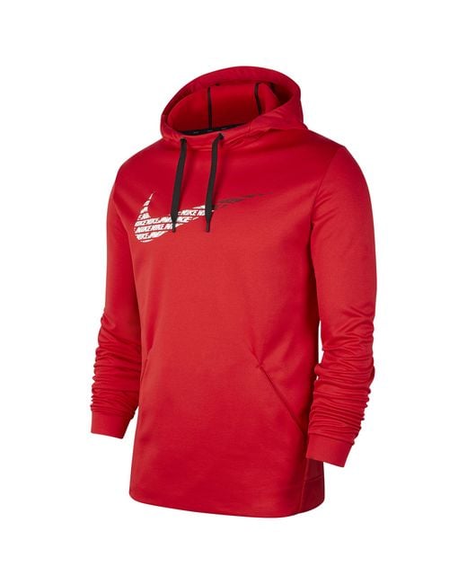 nike double swoosh overhead hoodie university red nike double swoosh overhead hoodie university red